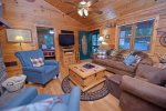 Laurel Creek Cabin Rental- Blue Ridge Living Room